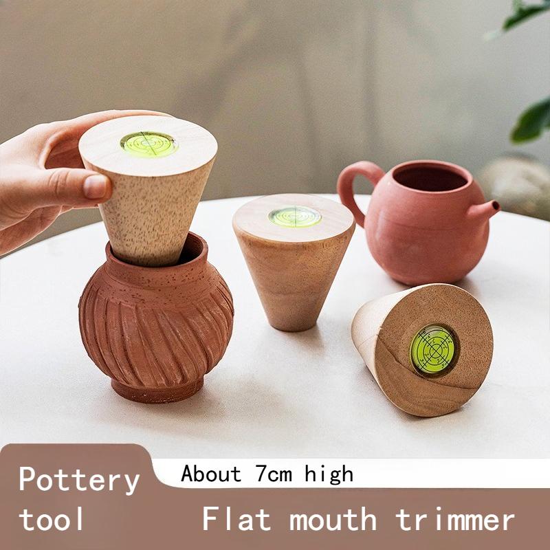 Pottery Tool Flat Mouth Trimmer Reads Clear Not Easy To Wear for Adjust The Pot Mouth Pot Lid Improve Working Efficiency