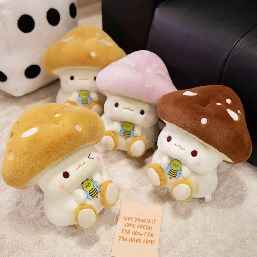 Soft Mushroom Plush Toy Fluffy Mushroom Stuff Doll Stuffed Toys Mushroom Plush Doll  Birthday
