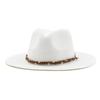 European and American straw woven fashion western cowboy hat summer seaside beach sun protection sunshade big brim straw hat women