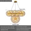 Modern Crystal Dandelion Chandelier for Living Room, Bedroom, or Dining Room - 2025 Style