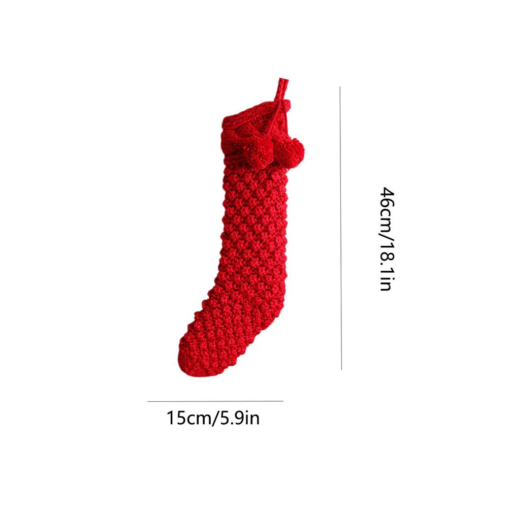 Christmas Knitted Stockings 18inch Large Cable Rustic Comfortable Decoration Farmhouse Knitted Fireplace Stockings For Adults