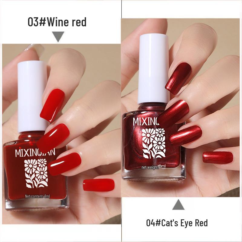 Cherry Champagne Bling Nail Polish - Non-Toxic, Quick-Dry, Long-Lasting, Non-Fading Formula for Fingernails and Toenails.