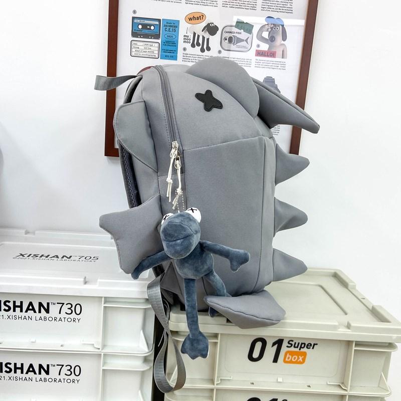 Whale Design Backpacks Casual Daypack with Spikes Adult Cute Dragon Backpack Dinosaur  Lizard Waterproof Girls Birthday Gift