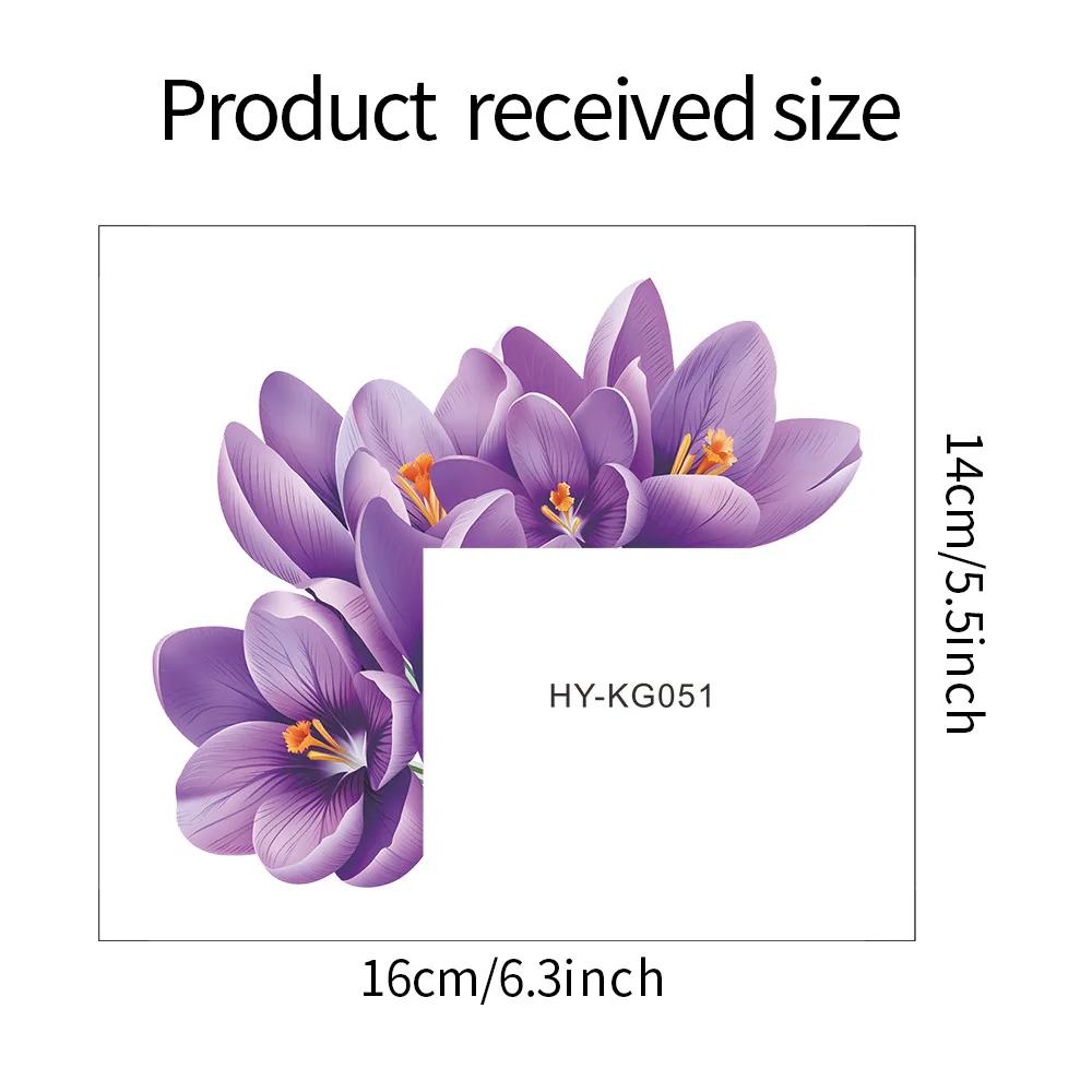 Switch Decorative Stickers Warm Flowers Wall Socket Light Switch Home Decor Simple Wallpaper Wallpaper Self-adhesive Waterproof