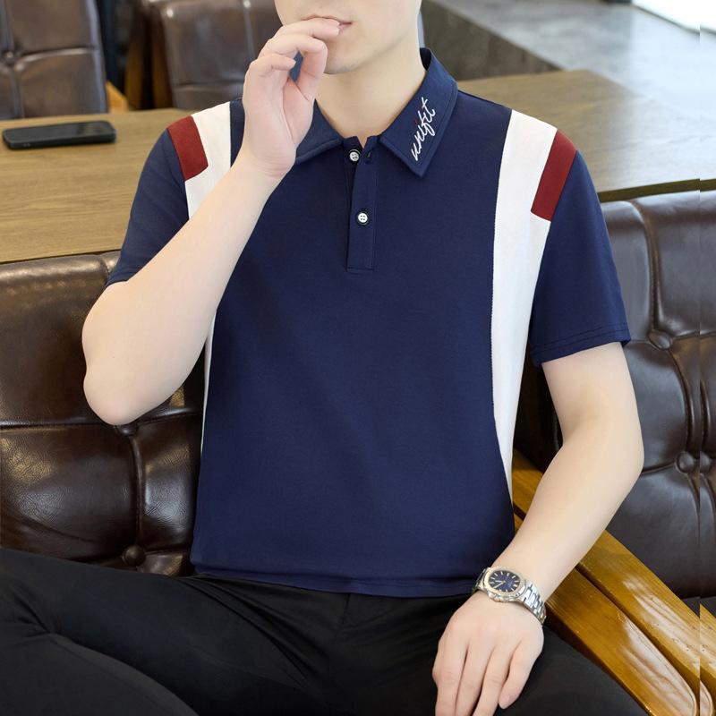 Summer T-Shirt Polo Top Lapel Collar Casual Top