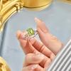 S925 Silber 6*8 Kristall Offener Ring, Mehrere Farben, Verstellbarer Europäischer Stil Band, Tägliches Schmuckgeschenk für Frauen
