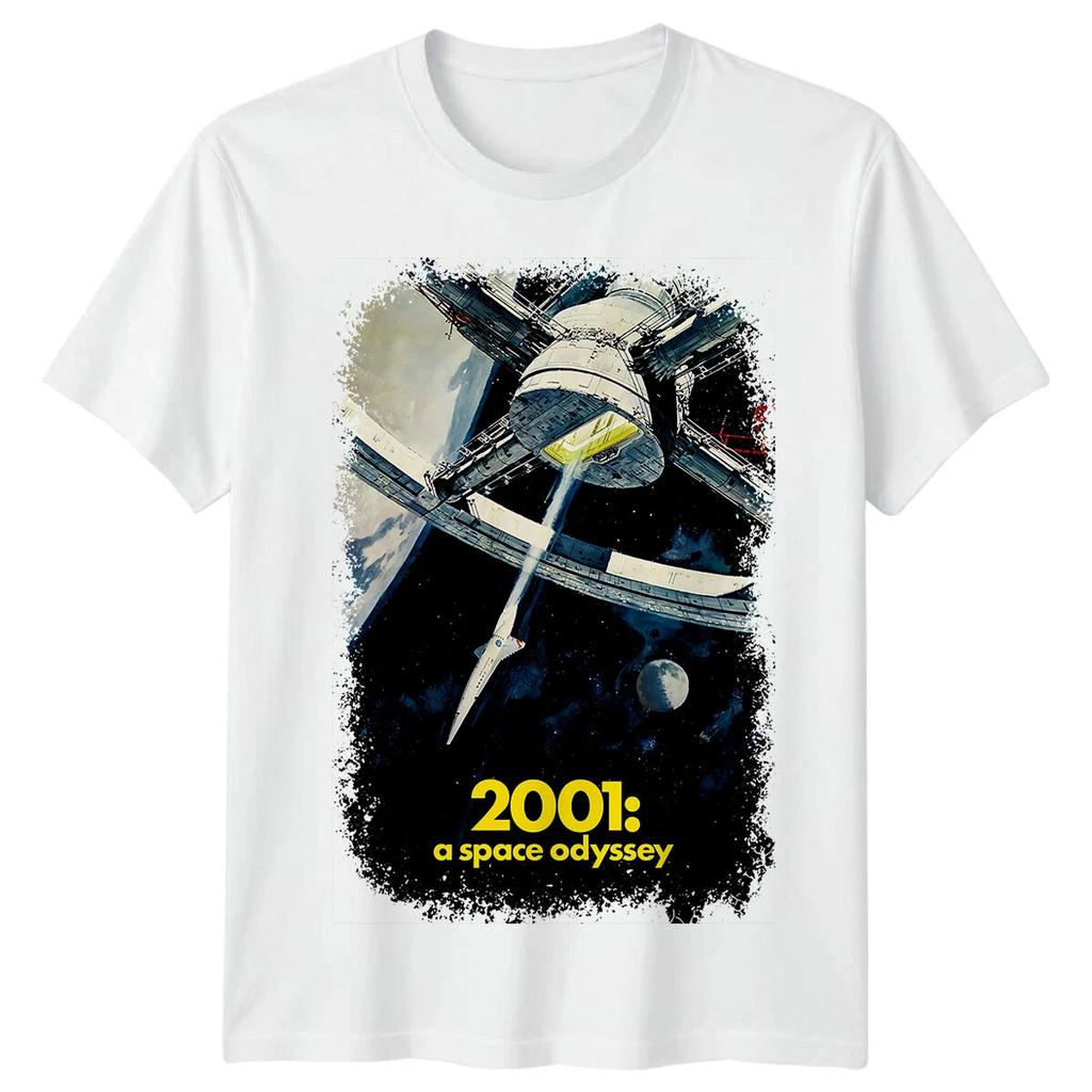 A Space Odyssey TShirt Unisex Summer Classic Stanley Kubrick SciFi Epic Retro Space Graphic Short Sleeve Streetwear Fan Tee