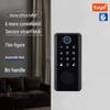 Smart WiFi Graffiti Lock: Electronic Deadbolt for Wooden Doors with Fingerprint, Key Card, and Password Access