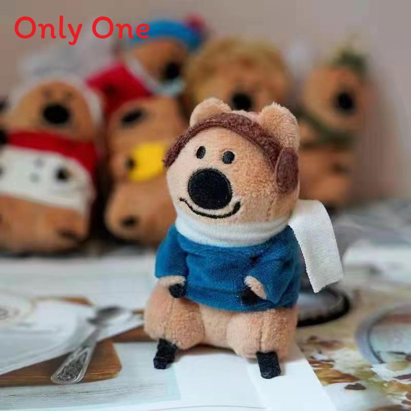 Bear Kangaroo Plush Keychain With Christmas Hat For Kids Gift And Collectible Decor