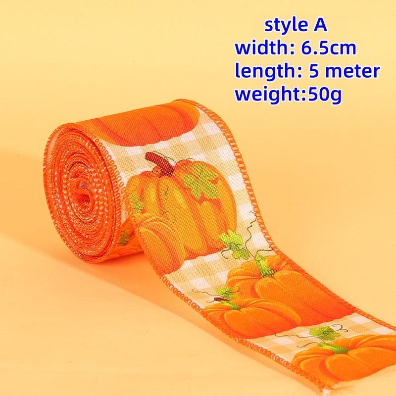 

5m Harvest festival decor ribbon, thanksgiving festival decorative ribbon