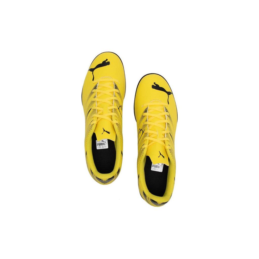 Puma Attacanto Round Toe Comfortable TT (Rubber Studs) Artificial Turf Soccer Shoes Men Soccer Shoes Yellow Black 107478-02
