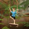 1 Standing Fluorescent Winged Fairy, Fun Garden Decoration Hanging Piece, Home Multi Scene Decoration Hanging Piece, Resin Handi