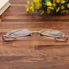 Reading Glasses Women Men Fold Portable Metal Frame Crystal Glass Square Vintage Anti-Scratch Ultralight Eyeglasses