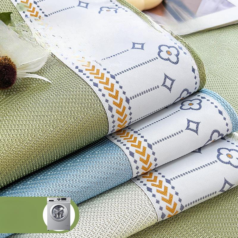 Letní Letní Podložka Podložka na Pohovku Protiskluzová Masivní Dřevo Kůže Plně Potahovaná Látka