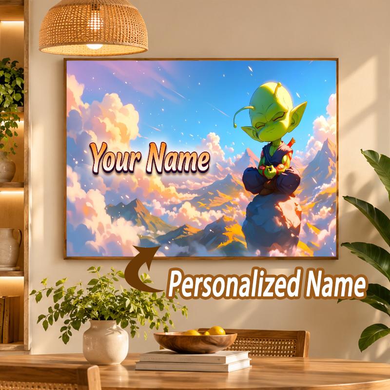 Piccolo Custom Name Diamond Painting Personalized 5D Full Drill DIY Diamond Art Home Decor