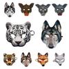 Wolf Halloween Werewolf Mask Husky Animal Half Face Mask Creative Tiger EVA Mask  Masquerade
