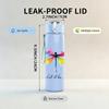 1PC Colorful Dragonfly Minimal Line Print 750ml Color Plastic Sports Water Bottle Leakproof Flip Straw Lid Suitable for Sports Office Home Use