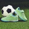 Buty piłkarskie na sztuczną trawę dla dzieci, siateczkowe, oddychające buty piłkarskie dla dzieci, outdoorowe, antypoślizgowe korki piłkarskie, zielone buty sportowe dla dzieci