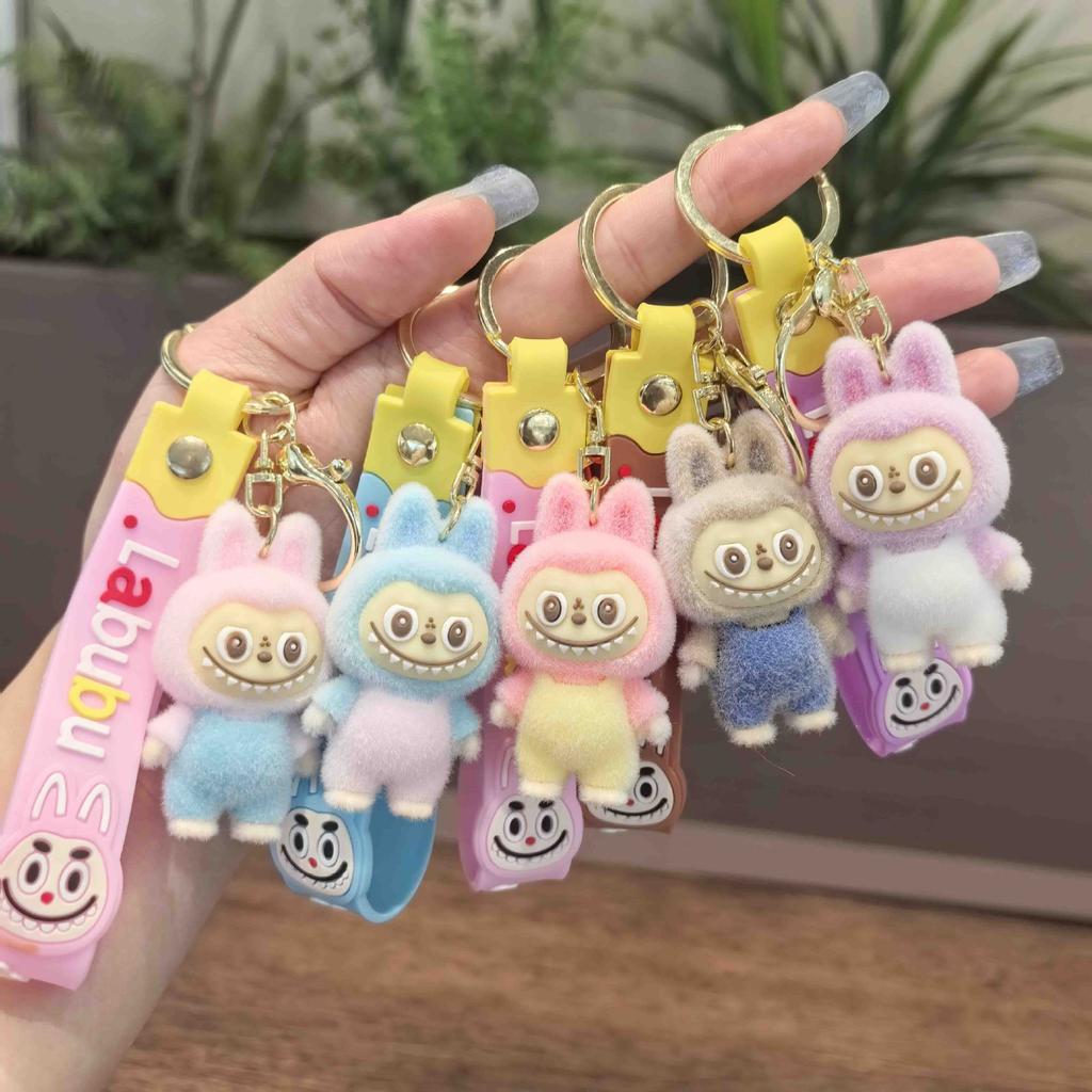 1PC Sheep Keychain Pendant Couple Car Bag Key Ring Pendant