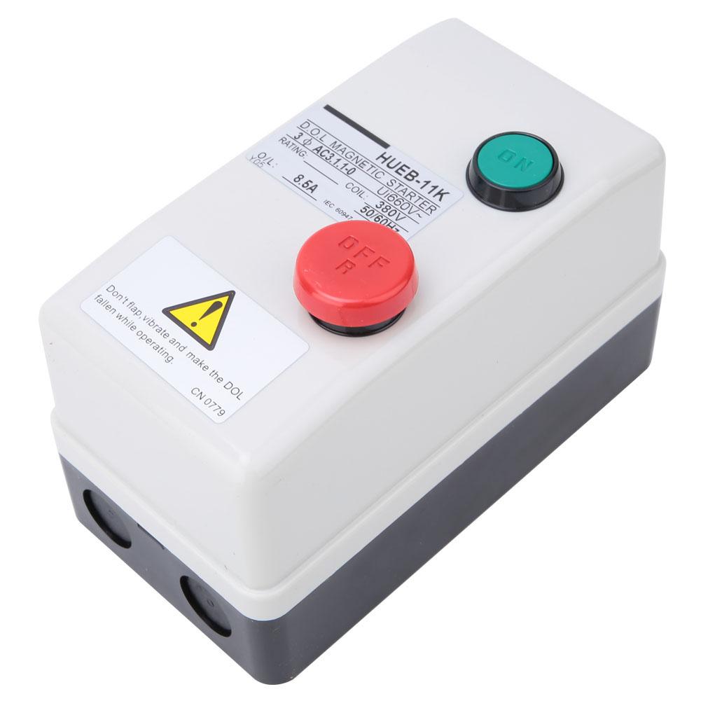 Reverzibilní Manuální Typ Přímého Spouštění Ovládání Motoru Magnetický Spouštěč 380V 50 60Hz(5.5 8.5A)