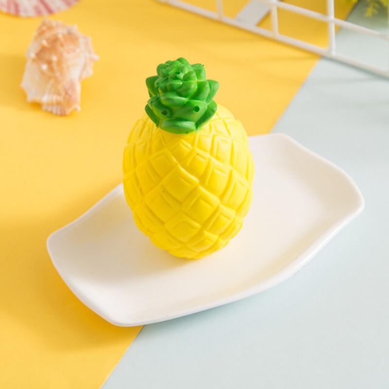 Non-toxic Soft Simulated Pineapple Squishy Toy Slow Rebound Squeeze Stress Relief Toy for Office Desk Decor
