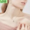 Latest  Sterling Tone Women Pendant Necklace Stylish Fashionable Eight Pointed Star High Quality Zircon Stone Pendant Clavicle Chain Jewelry