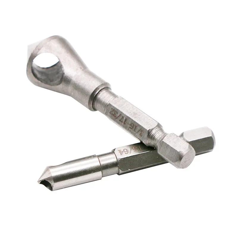 3PCS 90 Degree Countersunk Bit Deburring Drill Tap Hole Milling Cutter Hand Tools for Wooden Soft Metal Plastic Chamfer