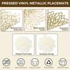 Set of 4 Round Placemats Place Mats Holiday Wipeable Vinyl Placemats Kitchen Dinner Christmas Thanksgiving Farmhouse Wedding