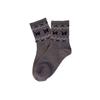 Women's Retro Fair Isle Mid-Calf Slouch Socks: Warm Ethnic Style for Autumn & Winter