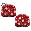 Festive Vehicle Seat Accessories 2Pcs Santa Car Headrest Covers, Christmas Printed Pillow Cases, Universal Fit Travel Decorations for Most Vehicles,