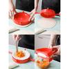 1pc Red Plastic Dumpling Mold, Pastry Pressure Mold, Suitable For Baking Tools
