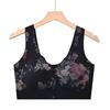 Women Front Closure Wirefree Ultra Thin Vest Bra For Middle Aged Women
