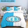 Atletico Belgrano Crest 3PCS Bedding Set 2D Printing (Includes 1 Duvet Cover + 2 Pillowcases Coreless), Bedroom decor,Fan gift