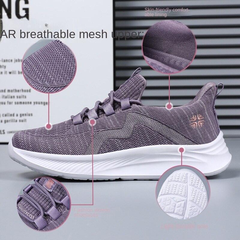 2023 otoño nuevos zapatos de mujer zapatos casuales cómodos zapatos de madre transpirables deportes zapatos individuales de mujer