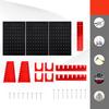 Perforated board, punching board, steel tool storage case, wall-mounted storage case, tool storage, small item storage, toolbox, factory, workshop, ga
