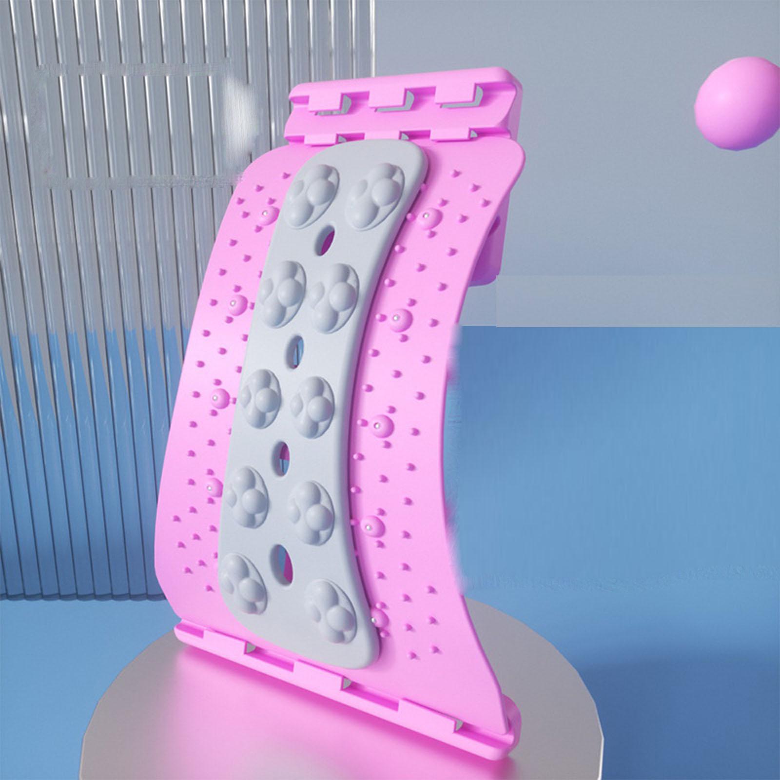 

Заспокійливий пристрій для поперекових хребців - Розтяжка талії/шийного відділу хребта/спини, Поперекова підтримка з масажем для верхньої частини талії, Йога та щоденне полегшення One Size