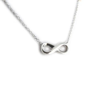 [L2034] - 'Infinity' Silver Necklace
