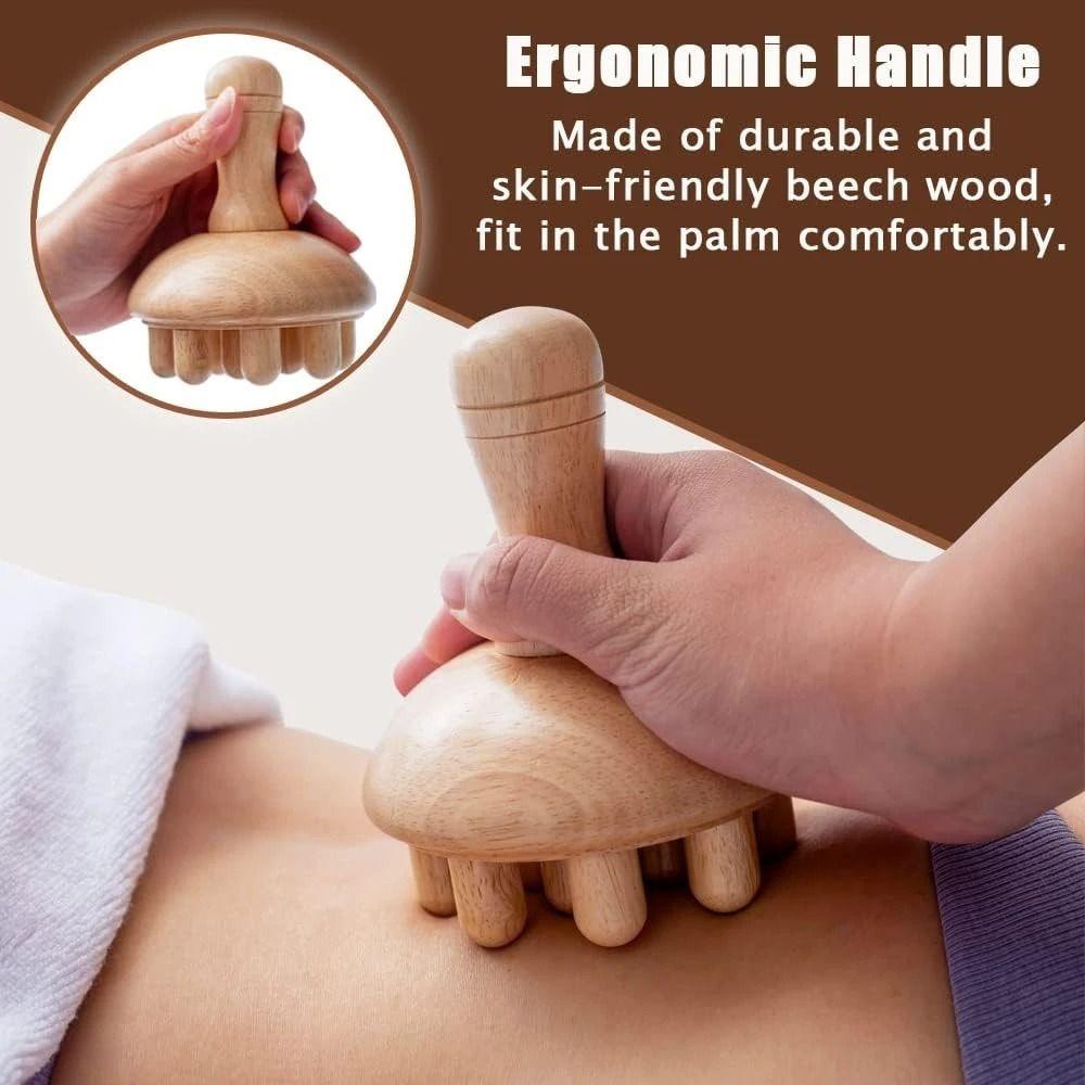 Wooden Foot Sole Massager Muscle Relaxation Acupoint Ball Portable Foot And Leg Massager  Foot Care