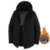 Unisex Fleece-Lined Graphene Quilted Jacket: Windproof, Waterproof, Cold Protection for Autumn/Winter Mountaineering
