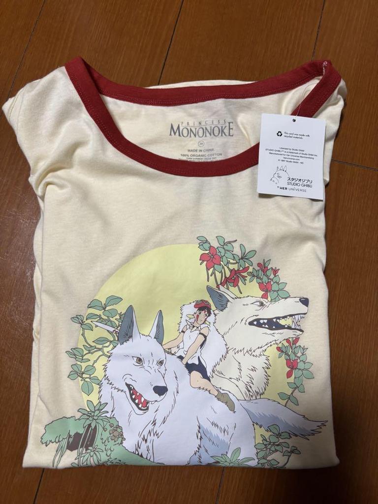[USED] Studio Ghibli Princess Mononoke T-shirt with Tag, Anime Character