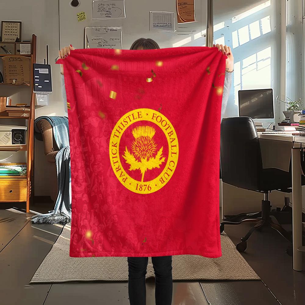 Partick Thistle F.C Flannel Blanket, High quality Comfortable for All Seasons, Home Decor, Warmth and Comfort