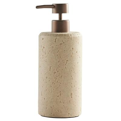 Faux Stone Soap Pump Compact Design Elegant Bathroom Kitchen Dispenser Lotion Organizer Home Decor Accessory