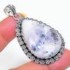 Dendrite Opal Gemstone Handmade 925 Sterling Silver Jewelry Pendant 2.21" SU-11417