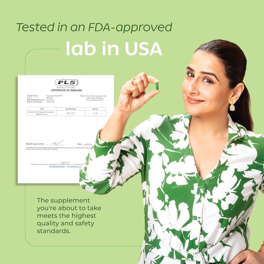 Arth Brahmi Capsules by Emcure | 30CAP X Pack of 3 for Memory, Focus & Mental Clarity Support