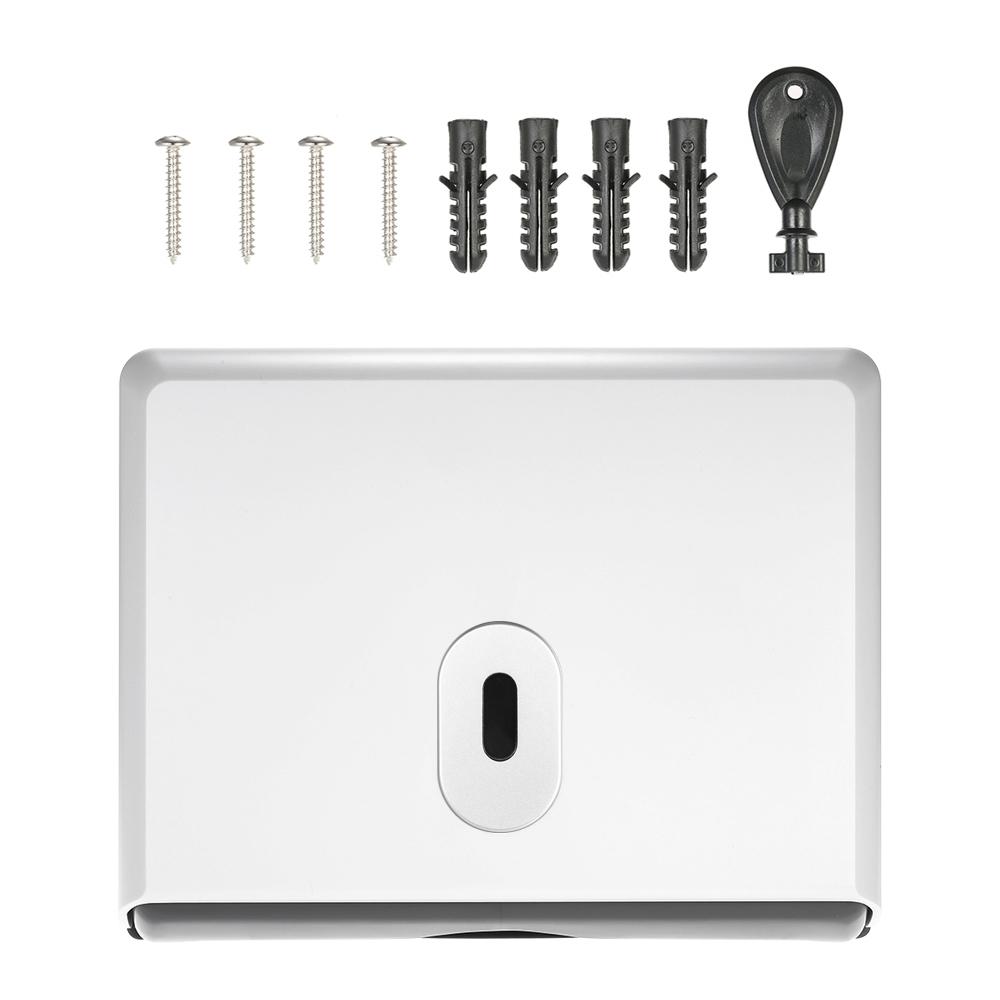 Wall-mounted Bathroom Tissue Dispenser Tissue Box Holder for Multifold Paper Towels