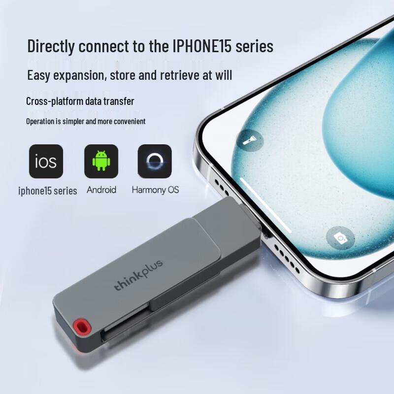 Lenovo ThinkPlus Dual Interface USB 3.2 Type-C 256GB USB Drive