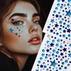 3D Holographic Tear Drop Face  Sticker Self-Adhesive  Diamond Tattoo Sticker For Hair Eye Face Decoration Decal