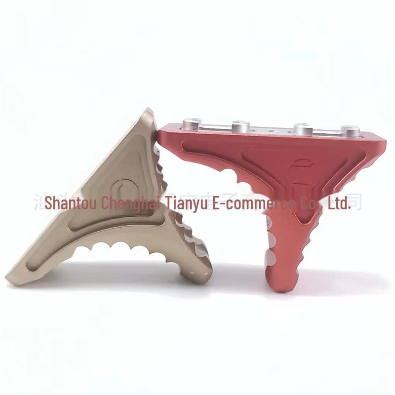 Universal Aluminum Alloy Mini Triangle Bamboo Hand Blocker Rail for MLOK/KEYMOD Systems
