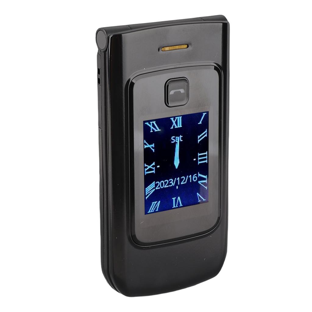 4G Senior Flip Phone with Big Button Clear Sound Flip Cell Phone for Elderly Dual Screen Display 4800mAh Battery SOS