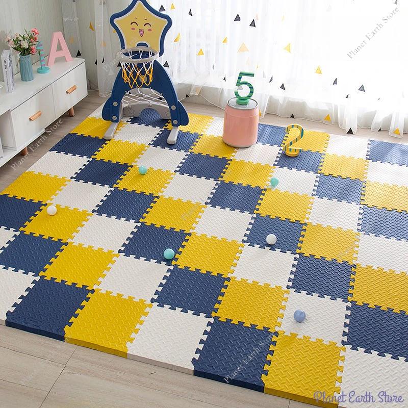 16Pcs Puzzle Mat for Children Kids Carpet Mats EVA Foam Rug Room Activities Mat for Baby Children Room Activities Mat 30*30*1cm